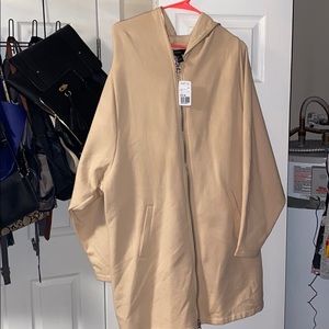 Full zip sweatshirt dress. NWT.